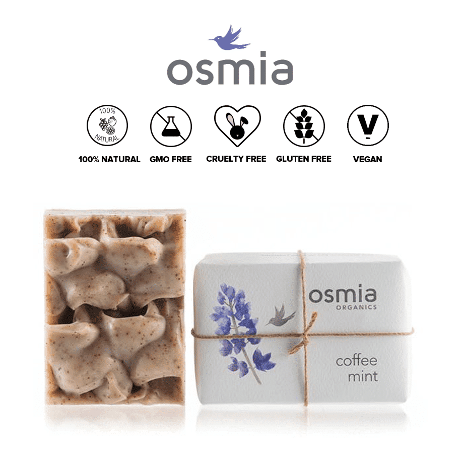 *OSMIA ORGANICS – COFFEE + MINT ORGANIC BODY SOAP | $18 |