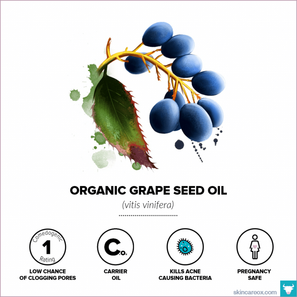 Organic Grapeseed Oil for Skin Care - Skin Care Ox