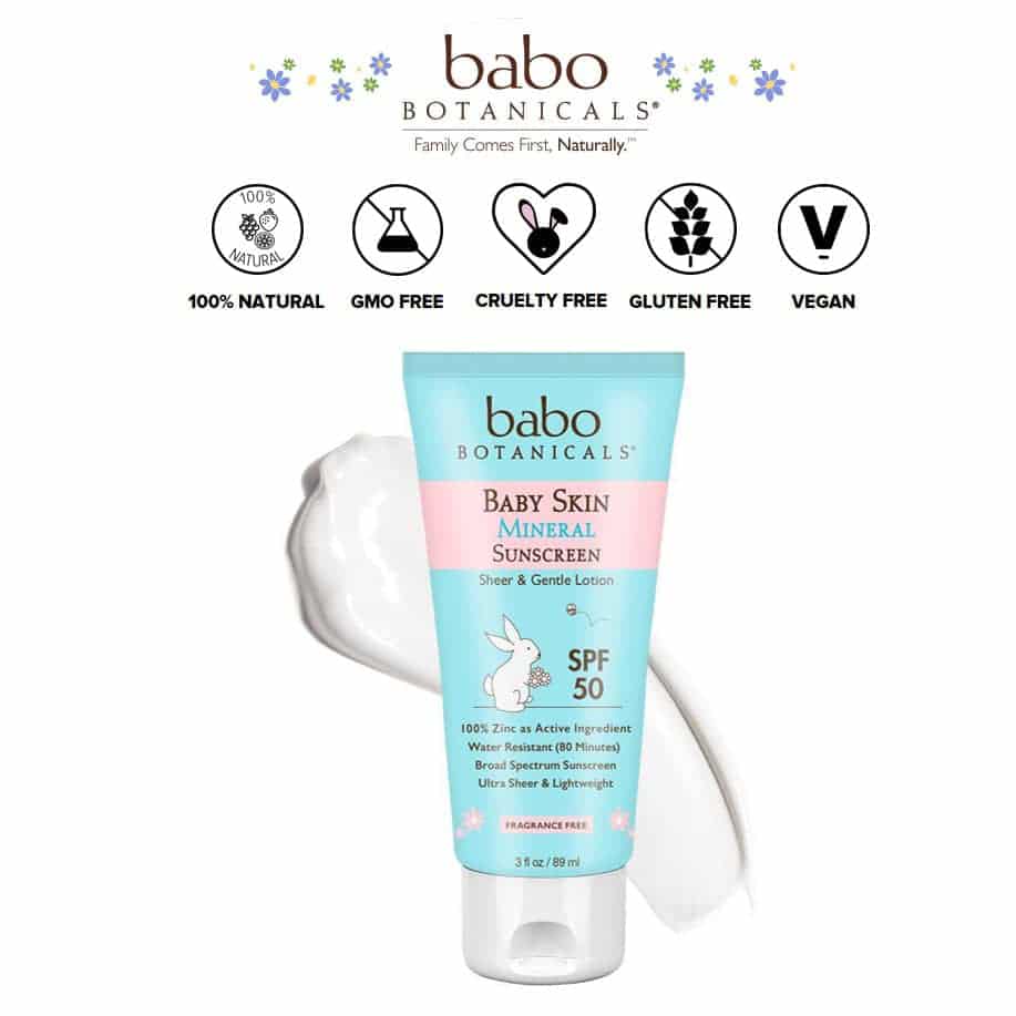 BABO BOTANICALS – BABY SKIN NATURAL MINERAL SUNSCREEN | $19.95 |