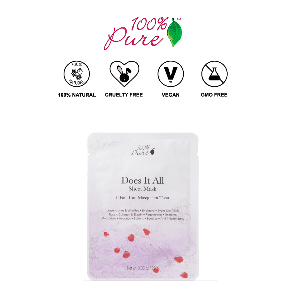 *100% PURE – DOES IT ALL NATURAL SHEET MASK | $6 |