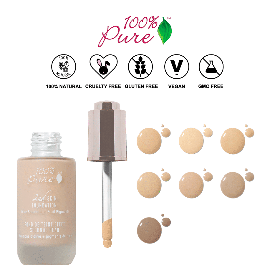 *100% PURE – FRUIT PIGMENTED 2ND SKIN ALL NATURAL FOUNDATION | $47 |