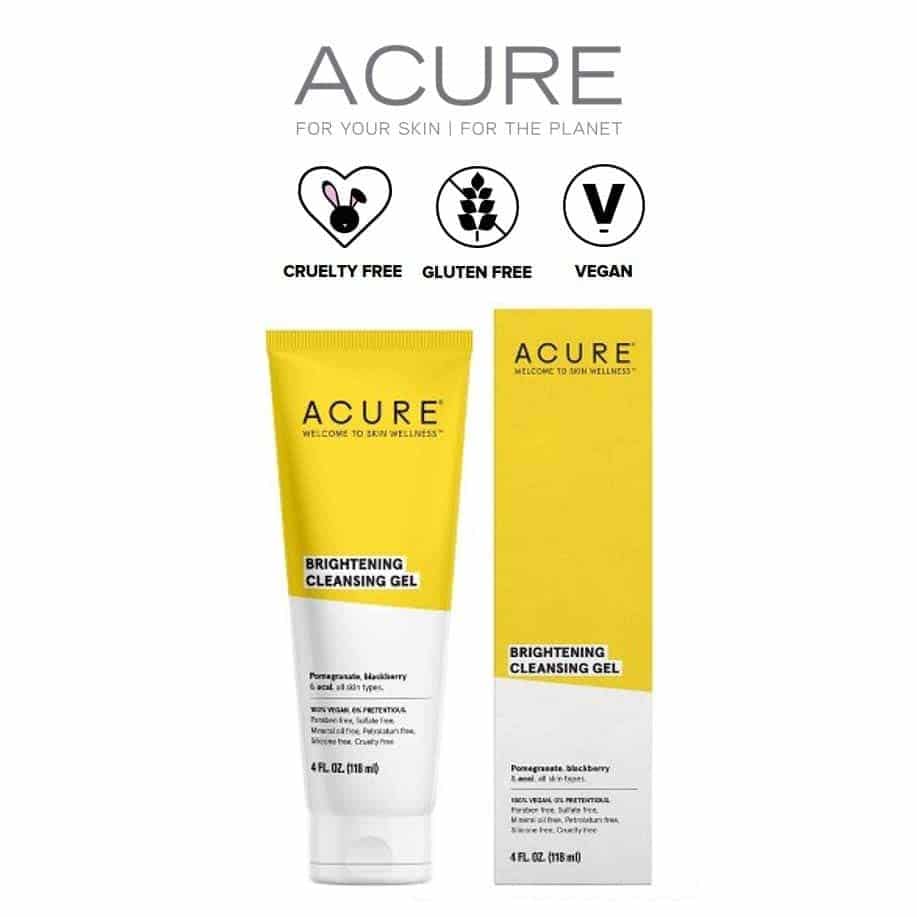 *ACURE – BRIGHTENING CLEANSING GEL FACE WASH | $7.49 |