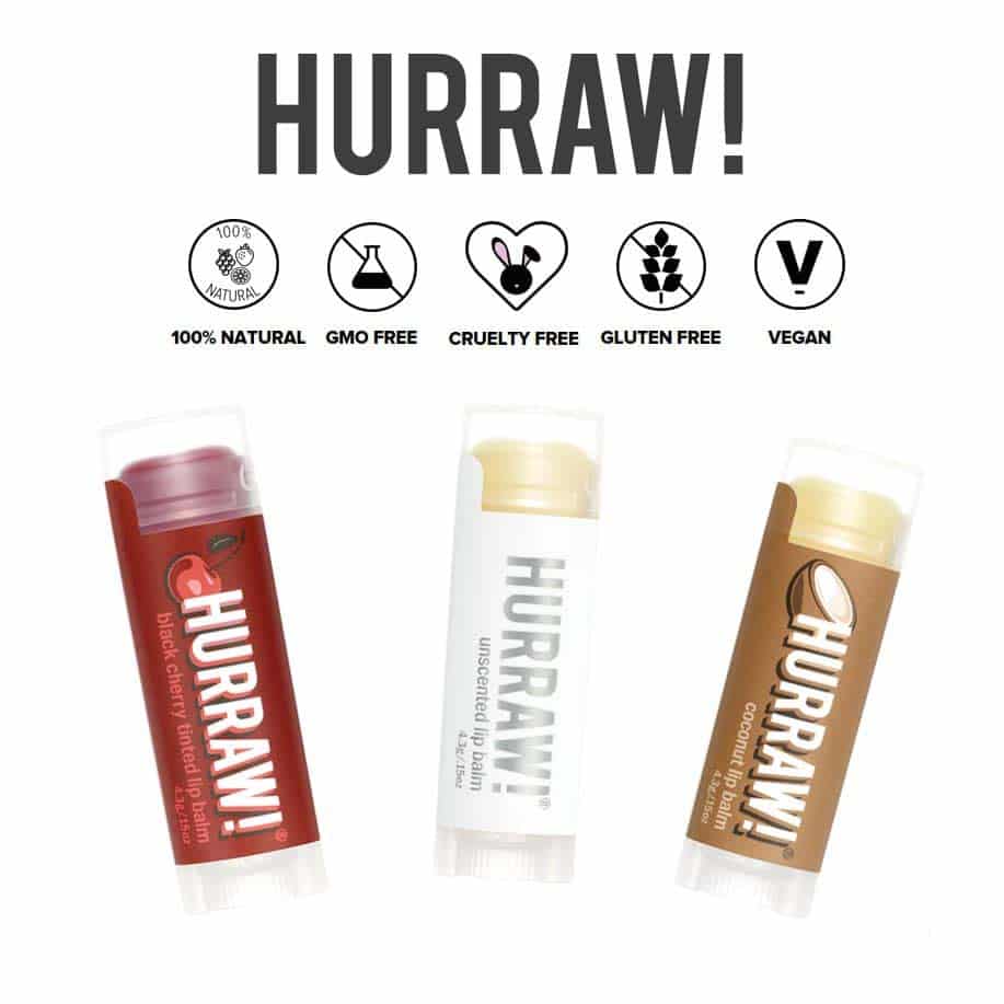 *HURRAW – FLAVORED & UNFLAVORED ORGANIC LIP BALMS | $22 |