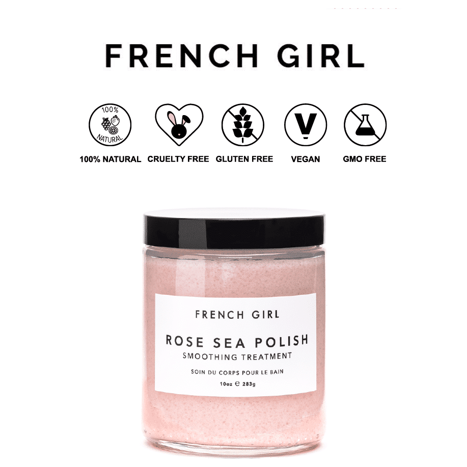 *FRENCH GIRL ORGANICS – ROSE SEA POLISH NATURAL BODY SCRUB | $18 |